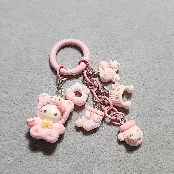 Handmade Hello Kitty Keychain - Picture 2 of 3